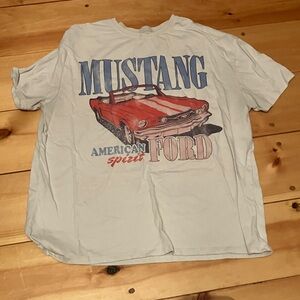 Ford Mustang American Spirit Men's T-Shirt - White and Red